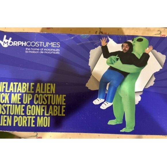 MorphCostumes Inflatable Alien Pick Me Up Halloween Costume Fits up to 6'1 - Picture 5 of 7